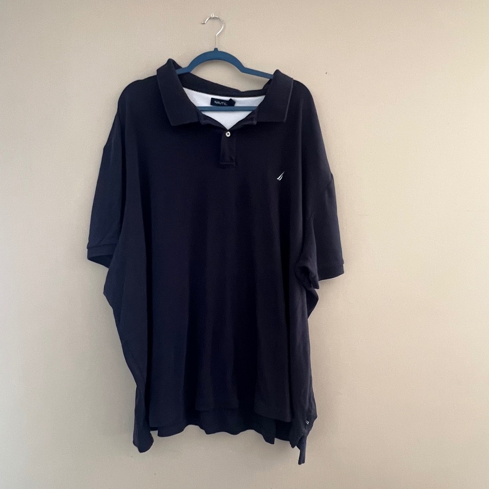 Nautica Mens Navy Blue Short Sleeve Cotton Polo Shirt 6XL NALXPWC H1 122